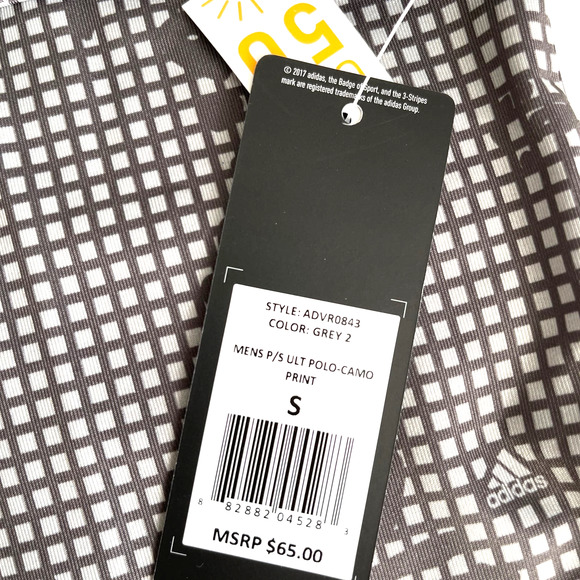 NWT ADIDAS Polo Shirt Golf Men Sz S NWT - Picture 7 of 11